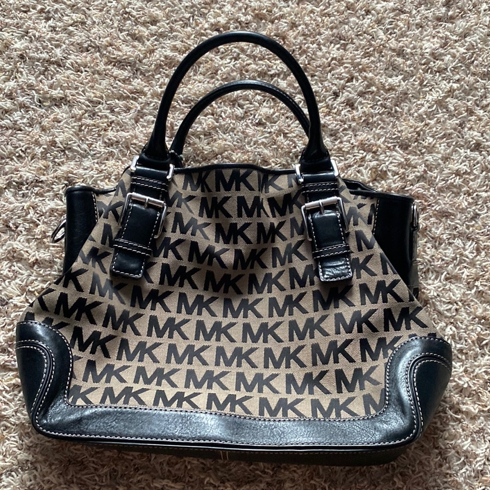 Michael Kors satchel bag with mini wallet